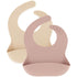 Mikk-Line Silicone Bibs (2 Pack) Tableware Adobe Rose